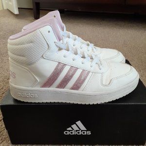ADIDAS UNISEX-CHILD HOOPS MID 2.0 BASKETBALL SHOES SIZE 4,5